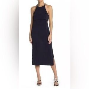 Double Zero Classic Navy Midi Dress